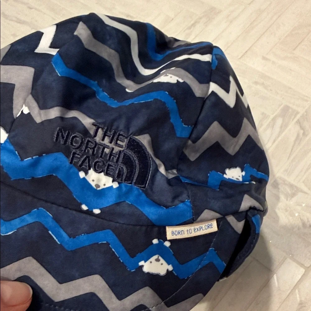 The North Face Blue and Gray Infant Cap